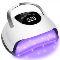 Lâmpada de unhas LED UV Wisdompark 220W para unhas de gel com 57 contas de lâmpada Lâmpada de unhas LED UV Wisdompark 220W para unhas de gel com 57 contas de lâmpada