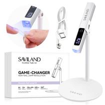 Lâmpada de unhas SAVILAND LED U V Light com suporte magnético e tela LCD Lâmpada de unhas SAVILAND LED U V Light com suporte magnético e tela LCD