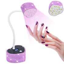 Lâmpada de unhas UV ONXE 30W recarregável sem fio com 2 temporizadores roxa Lâmpada de unhas UV ONXE 30W recarregável sem fio com 2 temporizadores roxa