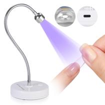Lâmpada de unhas UV SAVILAND Gooseneck 12W 5s de secagem rápida 3 temporizadores