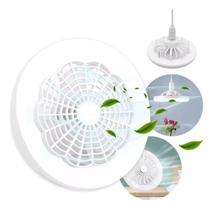 Lâmpada de Ventilador de Teto LED Ajustável e Pequena E27 30W - Estilo Moderno e Desempenho Silencioso