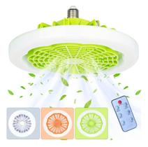 Lâmpada de ventilador de teto multifuncional Led Spot 30 W E27/E26 Estrutura de 5 cores com conTrole