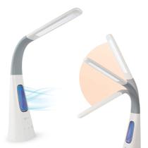 Lâmpada de ventilador sem lâmina Lâmpada LED OttLite Cool Breeze com 3 velocidades