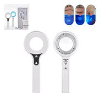 Lampada De Wood Lupa De Mão 6x Analisador de Pele Manchas