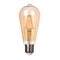 Lampada decorativa filamento led tipo st64 luz amarela 04 watts bivolt
