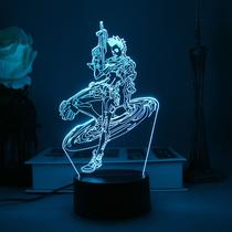Lâmpada decorativa Warframe Atmosphere 3D Night Light para crianças