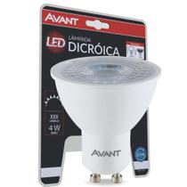 Lampada Dicroica LED 4W GU10 4000K Luz Branca Neutro Avant Bivolt Para Spot Luminaria Abajur Lustre