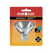 Lâmpada Dicroica Mr16 Gu5,3 50w 12v 38º - Ourolux