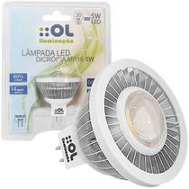 Lâmpada Dicroica Super Led Mr16 Gu 5,3 5W 12V Quente