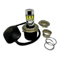 Lâmpada Do Farol Moto 6 Super Led com Coller e Reator H4 e M5 Cg Fan Titan Biz Bros Pop Efeito Xenon