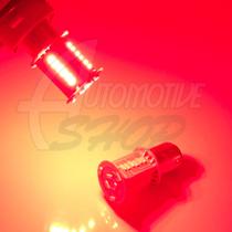 Lampada Dois Polos P21/5W 1157 30 Leds Estrobo Vermelho