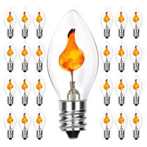 Lâmpada Doratale Christmas Flicker Flame C7 Clear 1W 120V