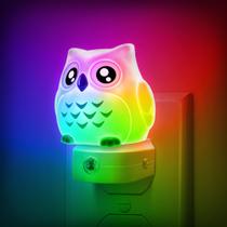 Lâmpada DoresShop Owl Night Light LED 8 cores 110V