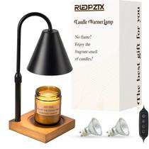 Lâmpada elétrica de aquecimento de velas RLEDPZTX com temporizador preto Lâmpada elétrica de aquecimento de velas RLEDPZTX com temporizador preto
