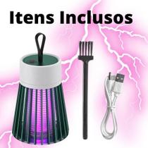 Lâmpada Elétrica Mata-Mosquitos Com Luz UV Usb Armadilha Para Insetos Su