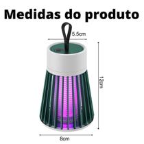 Lâmpada Elétrica Mata-Mosquitos Com Luz UV Usb Recarregável