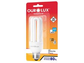 Lampada eletrônica 3u 20 watts 220 volts branco frio 6400k ourolux