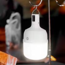 Lampada Emergencia Led Recarregavel Usb 38W Usb Cor Branco