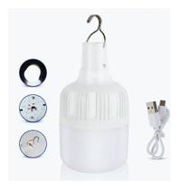 Lampada Emergencia Led Recarregavel Usb 50w Usb Cor Branco Lampada Emergencia Led Recarregavel Usb 50w Usb Cor Branco