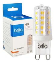 Lâmpada encapsulada dimerizável led mini halopin bipino 3w âmbar 220v - brilia