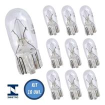 Lampada Esmagada Pingão 12v 5w T10 Original 10 Peças