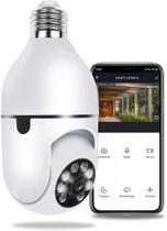 Lâmpada Espiã Câmera Ip Wifi Full Hd Visão Noturna Yoosee Panoramica 360 Seguranca 24h - Smart