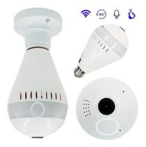 Lampada Espiã Com Camera E Luz De Led Wifi HD - GRUPO SHOPMIX