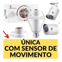 Lampada Espiã Original Com Sensor De Movimento Ao Vivo Smart Lampada Led - vrcam - VR CAM