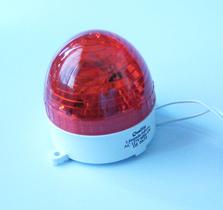 Lâmpada Estrobo Strobo Flash Redondo Somente 110V Cor Vermelho 6W Advertência Pânico