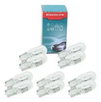 Lampada Excelite 2825 Pingao 5w T10 W5w 12v 10 Unidades