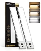 Lâmpada EZVALO, sensor de movimento recarregável de 10", regulável, pacote com 2 Lâmpada EZVALO, sensor de movimento recarregável de 10", regulável, pacote com 2