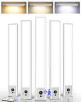 Lâmpada EZVALO, sensor de movimento recarregável de 16,5", 4000mAh, pacote com 5 Lâmpada EZVALO, sensor de movimento recarregável de 16,5", 4000mAh, pacote com 5