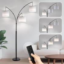 Lâmpada Fansdrick Luminária de piso Arc de 3 luzes com controle remoto de 80"