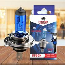 Lampada farol h4 moto 12v 35x35w super branca halogena 5500k titan stallion original