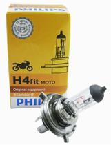 Lampada Farol H4 Titan Ybr Cbx250 Twister Fazer150 Fazer250 35/35w Philips Fit