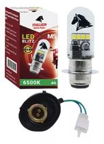 Lampada Farol Led Biz 100 98 a 05 + Soquete Farol