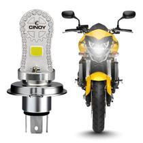 Lampada farol LED H4 Moto 10W 6500K Luz Branca Universal 8V80V Vida util de 30.000h alta iluminação