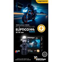 Lampada Farol Led Moto H4 Eliptico Projetor 6500k Shocklight