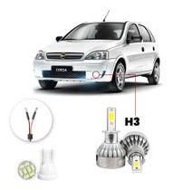 Lampada Farol Milha Led Chevrolet Corsa 2002 A 2012 20000lm Lampada Farol Milha Led Chevrolet Corsa 2002 A 2012 20000lm