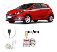 Lampada Farol Milha Led Hyundai Hb20 2012 A 2015 H8 20000lm