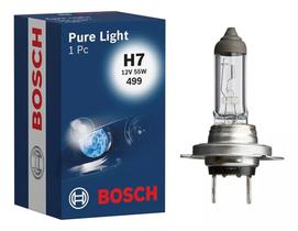 Lâmpada Farol Pure Light H7 12v 55w Px26d 499 Original - Bosch
