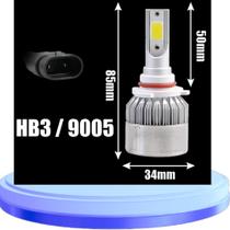 Lâmpada Farol Super Led Alto E Baixo Par C6-H1 H3 H7 H8/H11 H27 HB3 HB4 H16 FRIO 72000Lumen