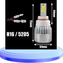 Lâmpada Farol Super Led Alto E Baixo Par C6-H1 H3 H7 H8/H11 H27 HB3 HB4 H16 FRIO 72000Lumen