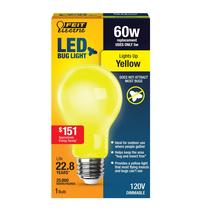 Lâmpada Feit Electric A19 60W LED Amarela 120V Lâmpada Feit Electric A19 60W LED Amarela 120V