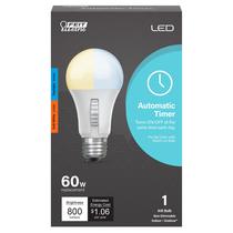 Lâmpada Feit Electric A19 E26 60W Timer 2700K-5000K Lâmpada Feit Electric A19 E26 60W Timer 2700K-5000K