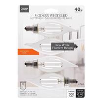 Lâmpada Feit Electric BA10 E12 Soft White 40W, pacote com 4