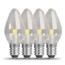 Lâmpada Feit Electric BP7C7 Candelabra LED 2700K, pacote com 4