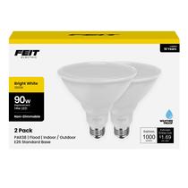 Lâmpada Feit Electric PAR38 LED 90W 3000K, pacote com 2 Lâmpada Feit Electric PAR38 LED 90W 3000K, pacote com 2