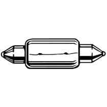 Lâmpada Festoon Perko 0072DP1CLR 24V 10W com extremidade dupla 3/8 Lâmpada Festoon Perko 0072DP1CLR 24V 10W com extremidade dupla 3/8