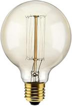 Lâmpada Filamento Carbono G95 40w 2000k Elgin 220v Ambar Luz Amarela Quente - Vintage, Retrô